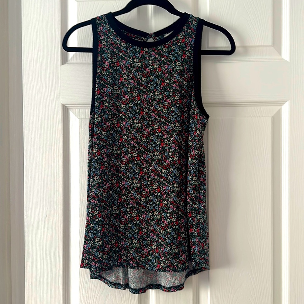 Loft Floral Sleeveless Blouse